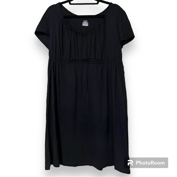 St. John's Bay Dresses & Skirts - St. John’s Bay women’s size x-large black pullover dress elastic neck and waist